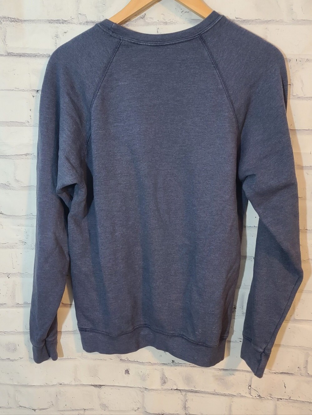 Retro Brand Detroit Blue Graphic Logo Crewneck Fleece Pullover Sweatshirt M - Picture 2 of 4